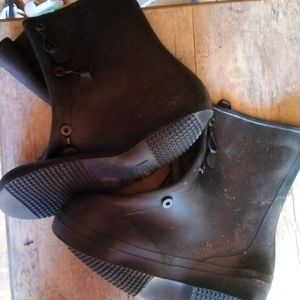 Kca slide over water boots sz 12 weatherproof military boots